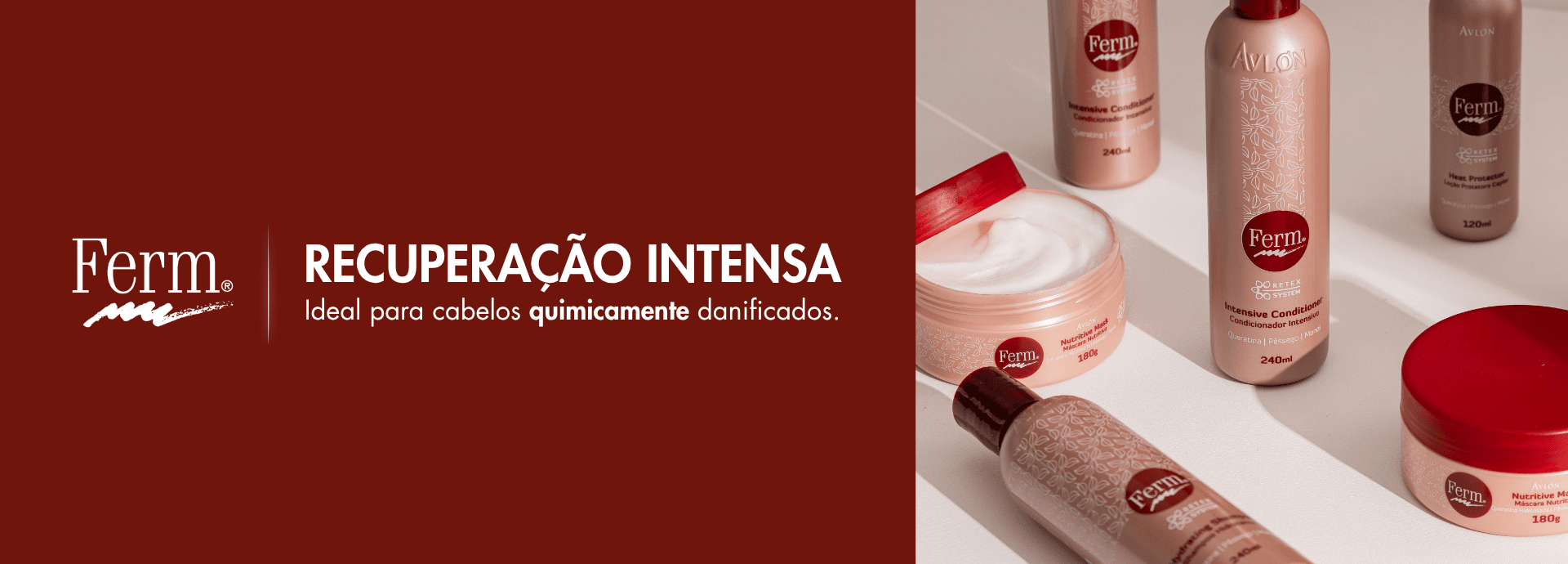 Ferm Avlon recuperação intensa para cabelos quimicamente danificados – shampoo, condicionador e máscara de tratamento intensivo