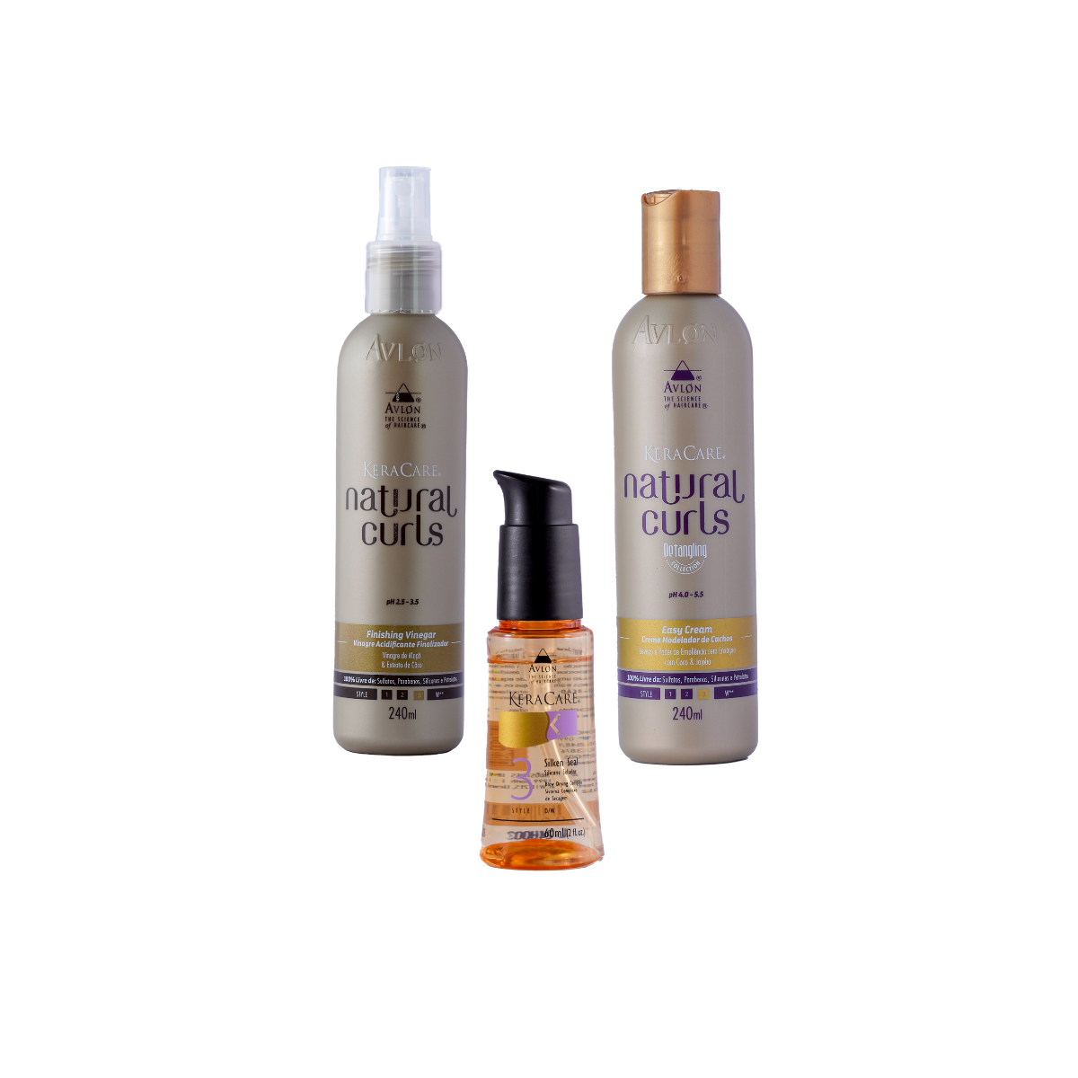 Kit Renovação dos Cachos Natural curls silken seal