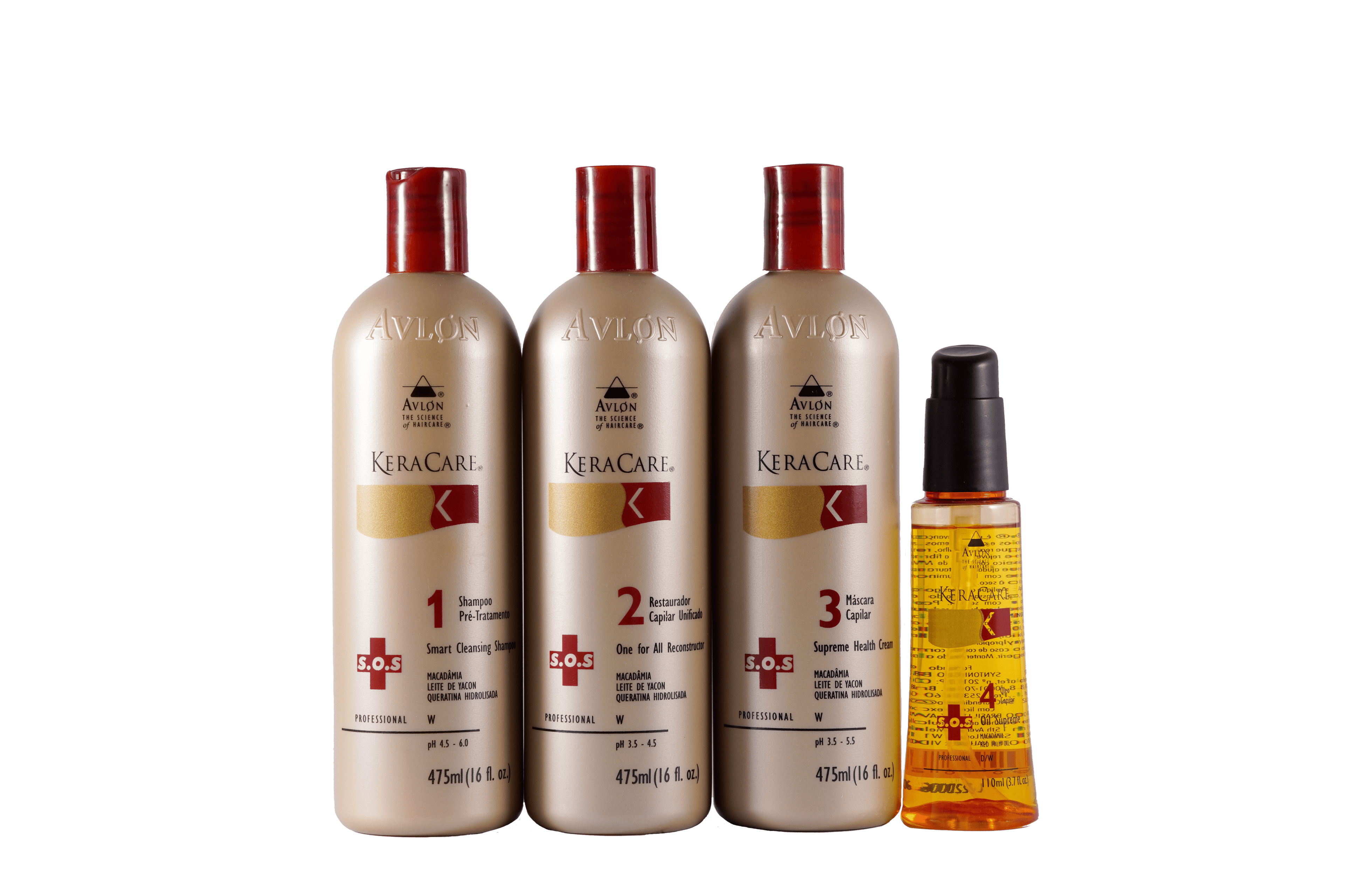 O KeraCare SOS é a solução ideal para cabelos danificados por química. Oferece resistência, elasticidade e brilho instantâneo, com shampoo que promove suavidade e maciez, e óleo capilar que garante reconstrução extrema e proteção térmica