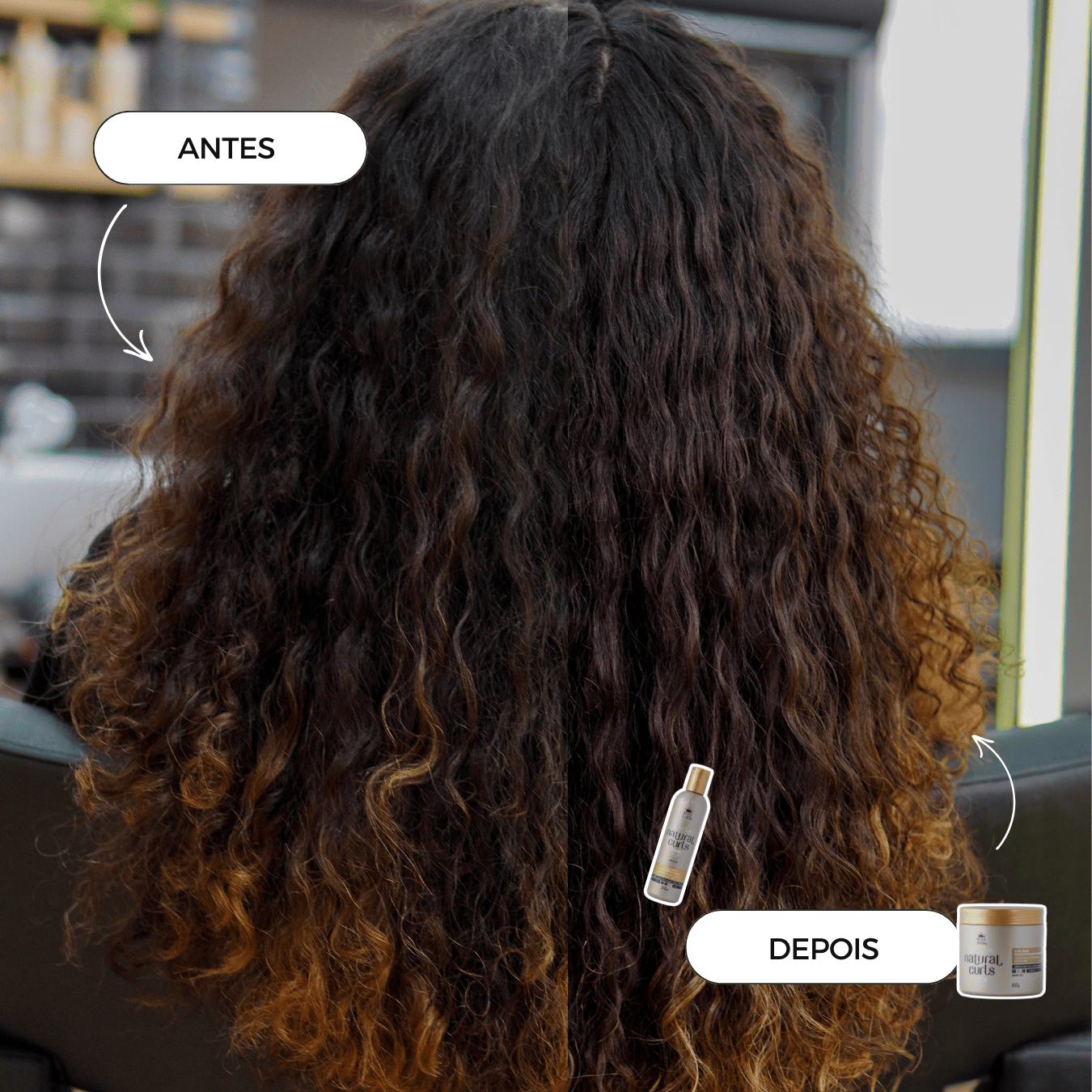 A coleção Natural Curls Detangling combina o poder nutritivo do coco e a leveza do óleo de jojoba. Livre de sulfatos, parabenos, silicones e petrolatos, oferece hidratação intensa e resultados incríveis para cabelos cacheados e crespos.