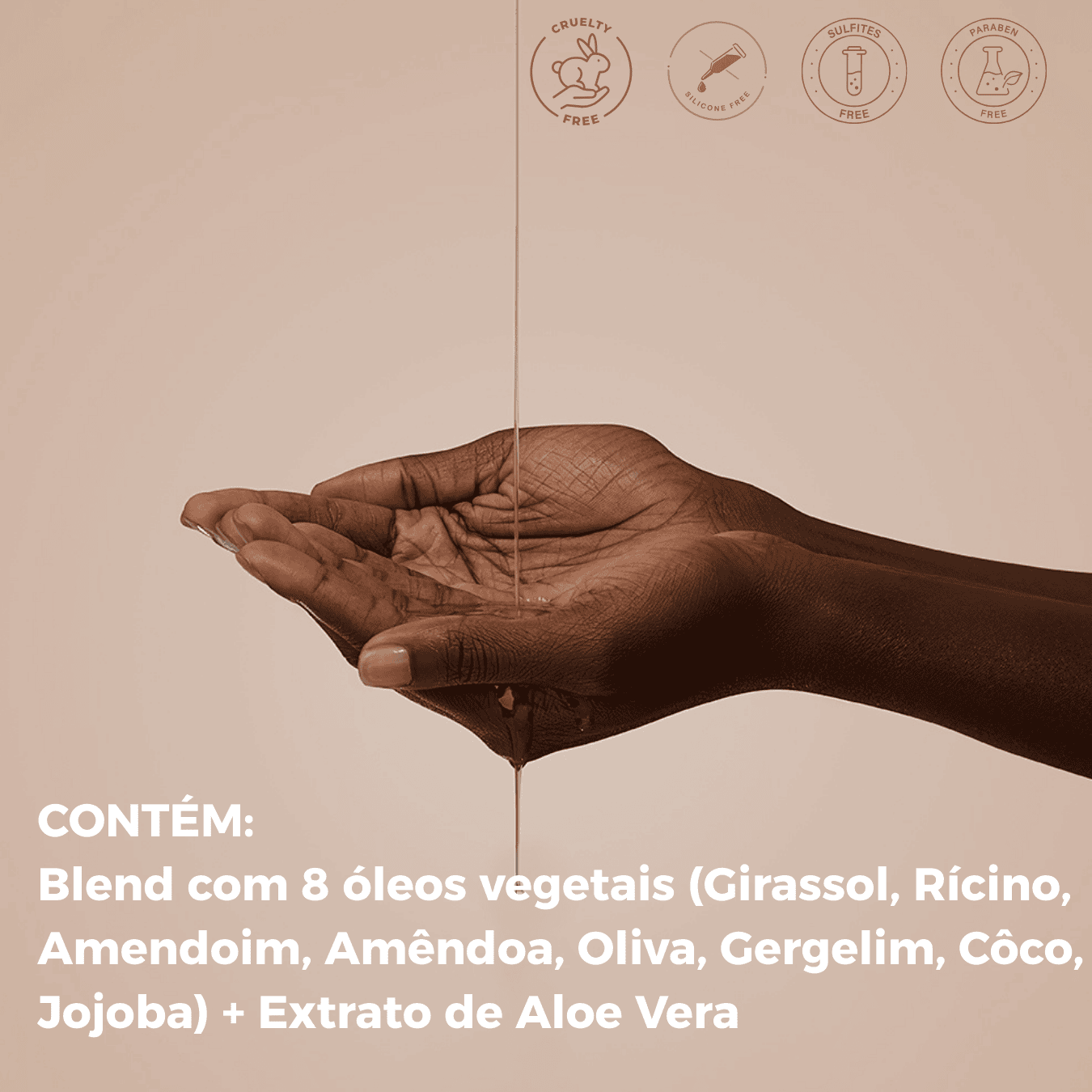 Óleo nutritivo Oil Complex Natural Curls, para cabelos cacheados e crespos ressecados. Ideal para umectação e SPA noturno. Define, dá brilho e maciez com rápida absorção.
Protege contra o ressecamento térmico.
Com blend de 8 óleos vegetais e extrato de aloe vera.
