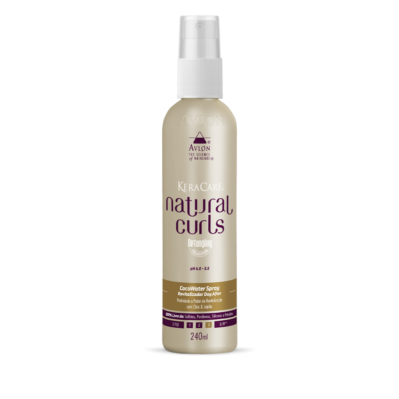 SPRAY ANTIFRIZZ FINALIZADOR E DAY AFTER - KERACARE NATURAL CURLS COCOWATER SPRAY 240ML