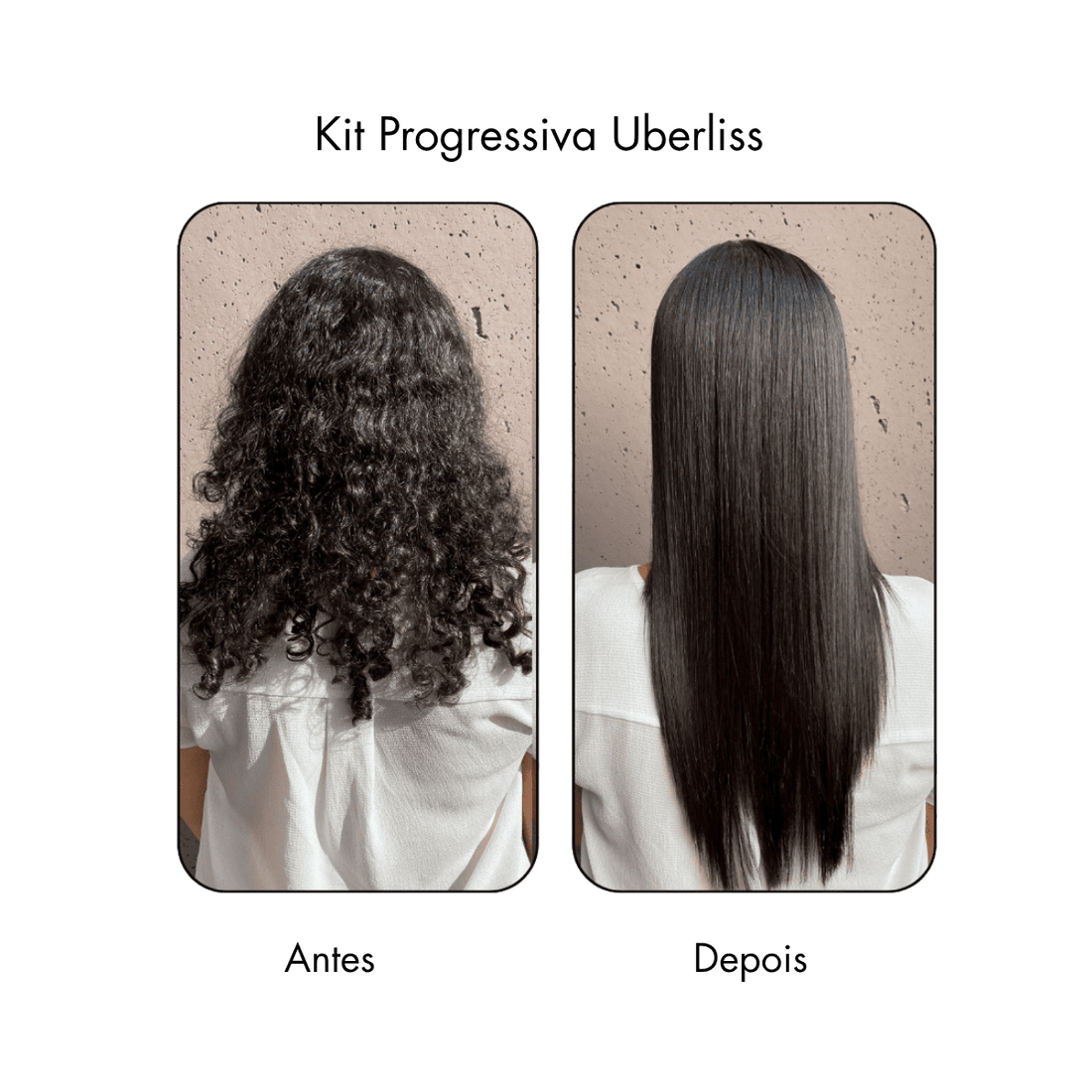 Antes e depois Kit Progressiva Uberliss Pro avlon brasil