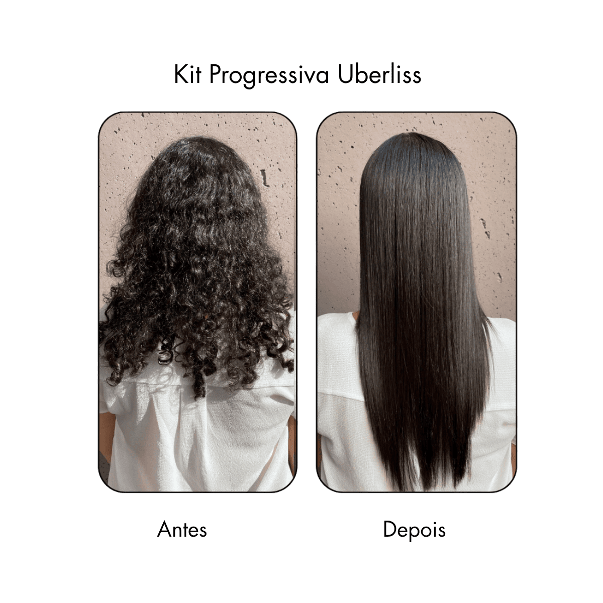 Antes e depois Kit Progressiva Uberliss Pro avlon brasil