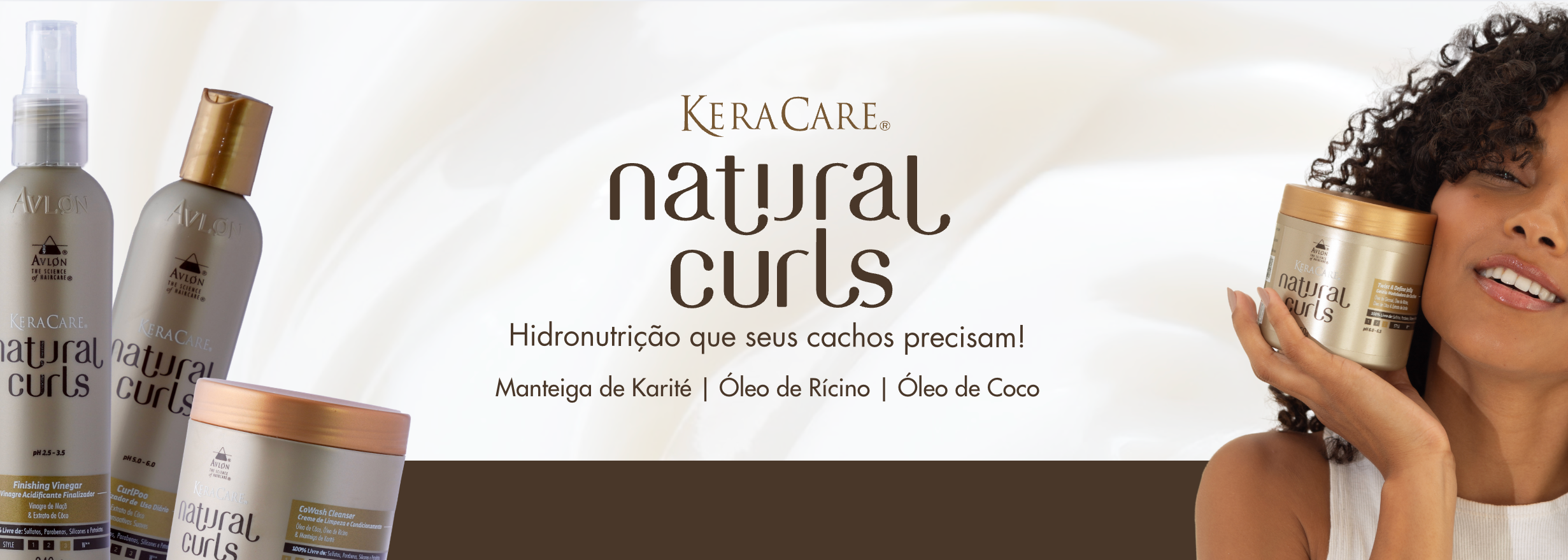 Banner Natural Curls Hidronutricao que seus cachos precisam!