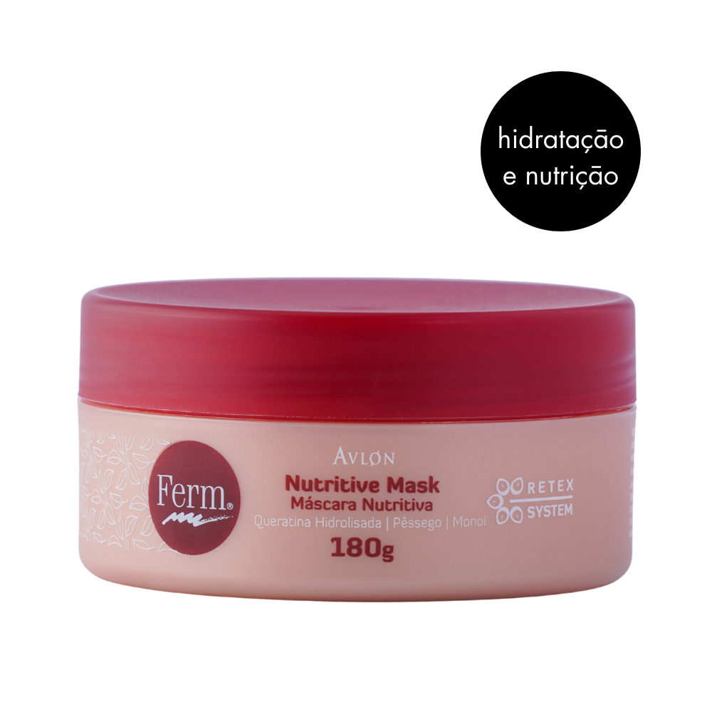 Máscara de Nutrição e Reconstrução Pós-Química KeraCare, trata cabelos quimicamente processados com óleos de Monoi, Coco e Manteiga de Karité, nutre, reconstrói e deixa os fios macios e brilhantes