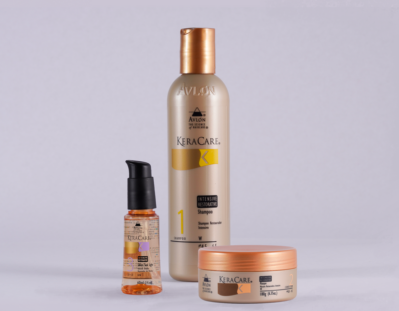 Kit Keracare Intensive Restorative - Shampoo, Máscara e Reparador de Pontas