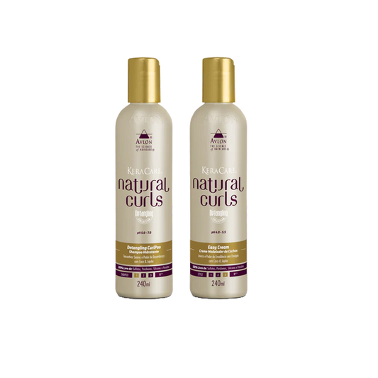 SHAMPOO E ATIVADOR DE CACHOS - KERACARE NATURAL CURLS DETANGLING