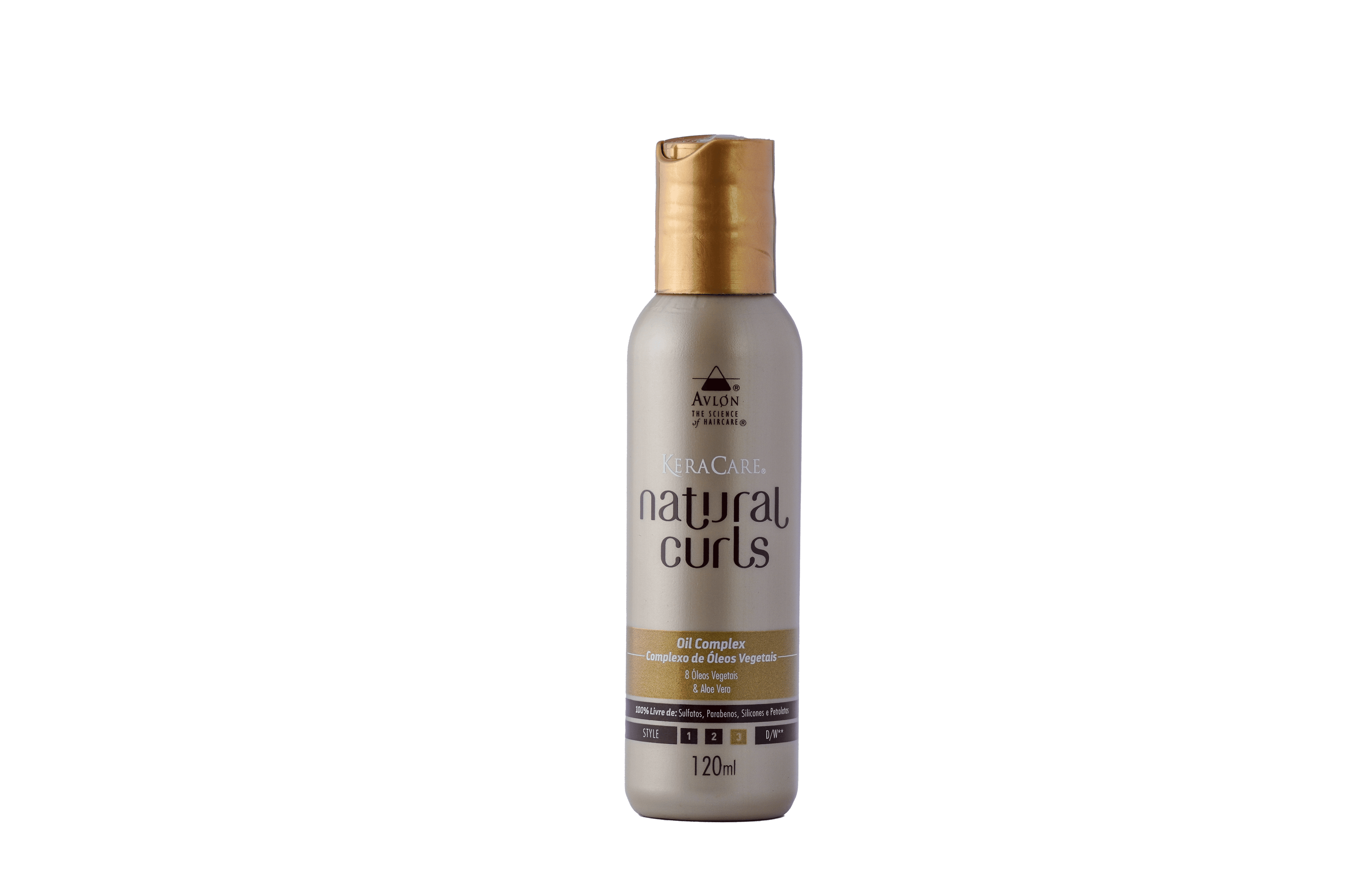 Óleo nutritivo Oil Complex Natural Curls, para cabelos cacheados e crespos ressecados. Ideal para umectação e SPA noturno. Define, dá brilho e maciez com rápida absorção.
Protege contra o ressecamento térmico.
Com blend de 8 óleos vegetais e extrato de aloe vera.