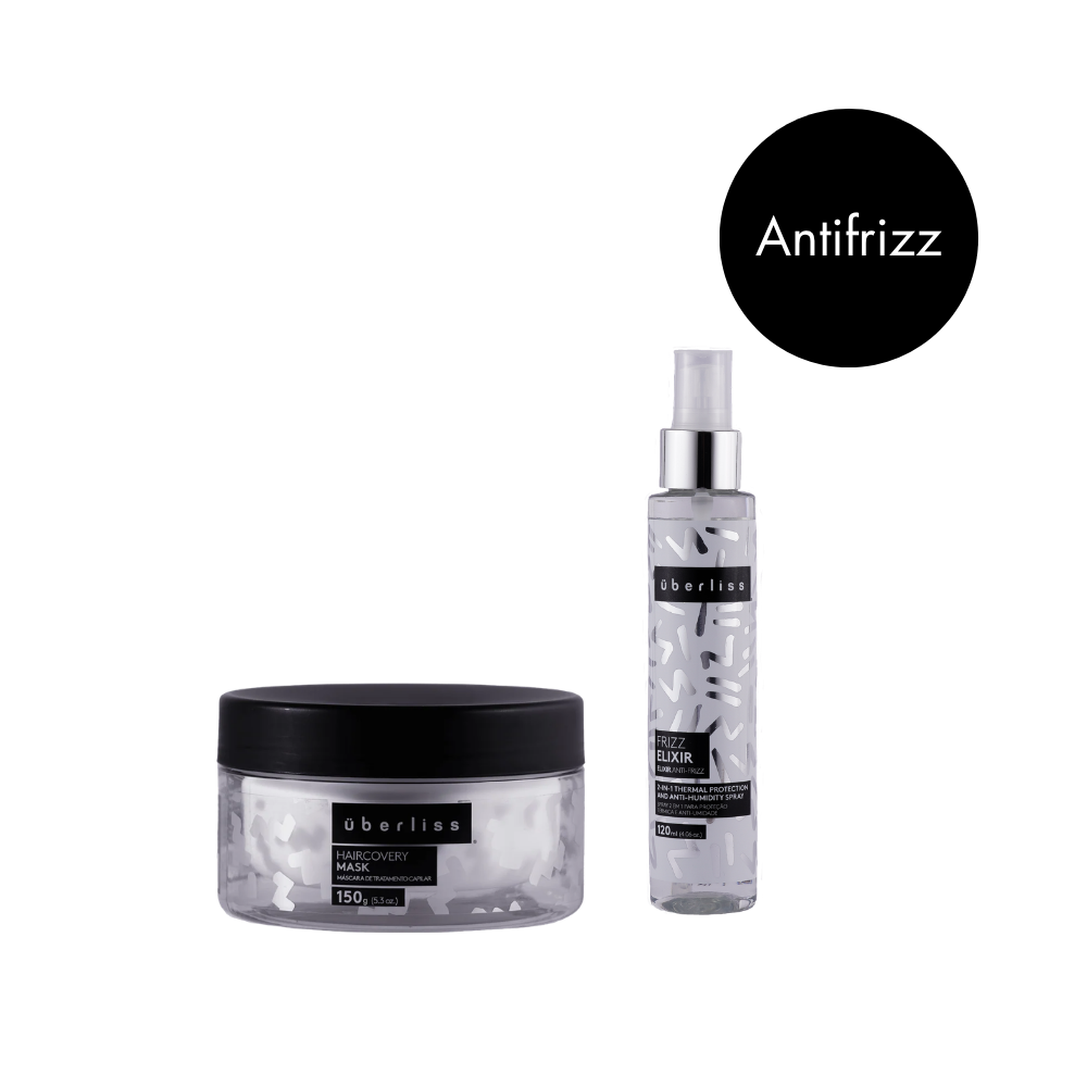 Kit uberliss antifrizz haircovery mask e frizz elixer 