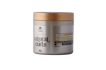 Manteiga Nutritiva, creme hidratante e ativador de cachos 2 em 1: trata como máscara e finaliza com definição e nutrição. Ideal para cabelos a partir do 3A.