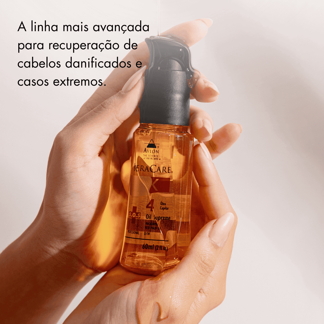 A linha mais avançada para recuperação de cabelos danificados e casos extremos.