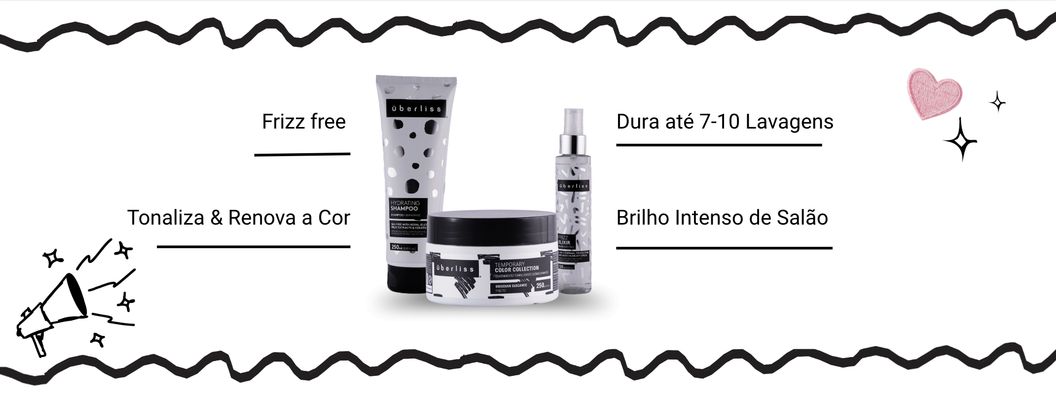 Uberliss Kit Banho de Brilho Preto