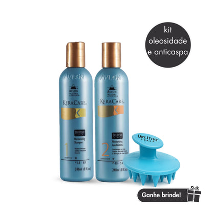 Produto KeraCare Dry &amp; Itchy Scalp para cuidado do couro cabeludo seco, com coceira e caspa.