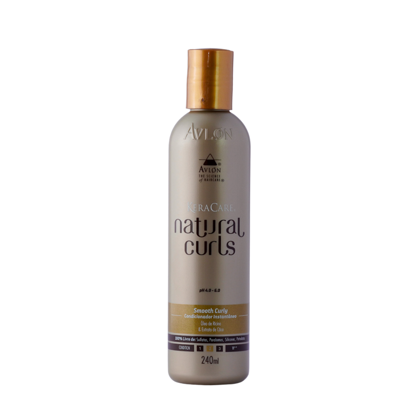 Condicionador Nutritivo Para Crespos e Cacheados - Keracare Natural Curls Smooth Curly 240ml