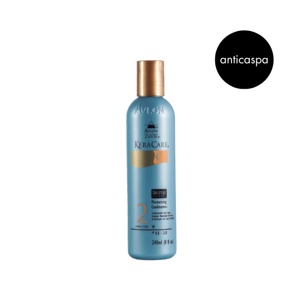 Condicionador anticaspa para couro cabeludo com caspa, oleosidade excessiva ou descamação, hidrata, condiciona, alivia coceira e facilita o penteado em cabelos quimicamente tratados.