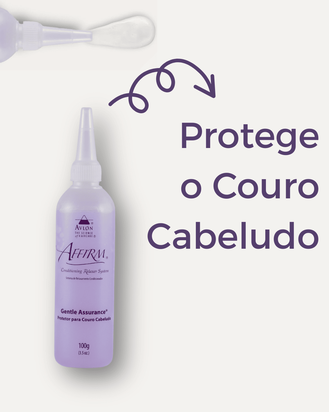 Proteção para couro cabeludo antes do alisamento e processos químicos, que protege a pele próxima à linha capilar, proporciona conforto, fácil aplicação e controle. Compatível com todos os cremes alisantes e livre de irritantes.