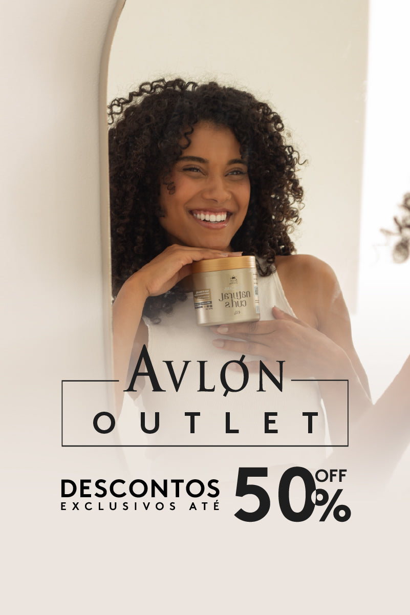 magem promocional do Avlon Outlet, com descontos especiais em produtos capilares profissionais para todos os tipos de cabelo