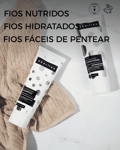 hidratante com Geleia Real, Extratos de Maçã, Limão, Cana-de-Açúcar, Chá Verde, Queratina e Óleo de Manga. Fórmula rica em ativos naturais que tratam profundamente os fios, recuperando a maciez, brilho e força, ideal para todos os tipos de cabelo.