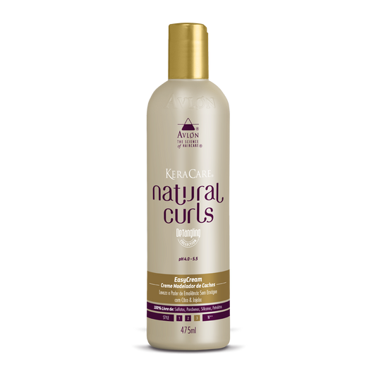 CREME ATIVADOR DE CACHOS - KERACARE NATURAL CURLS EASY CREAM 475ML